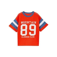 Boy's Mountain Climber Club Organic Cotton T-Shirt