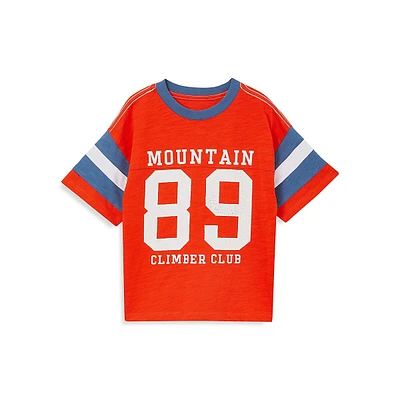 Boy's Mountain Climber Club Organic Cotton T-Shirt