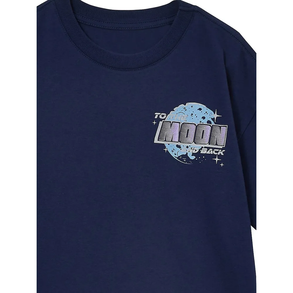 Little Girl's NASA Moon Licensed T-Shirt