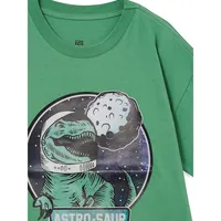 Little Kid's Astro-Saur Calactic Reptile T-Shirt