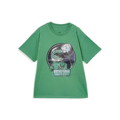 Little Kid's Astro-Saur Calactic Reptile T-Shirt