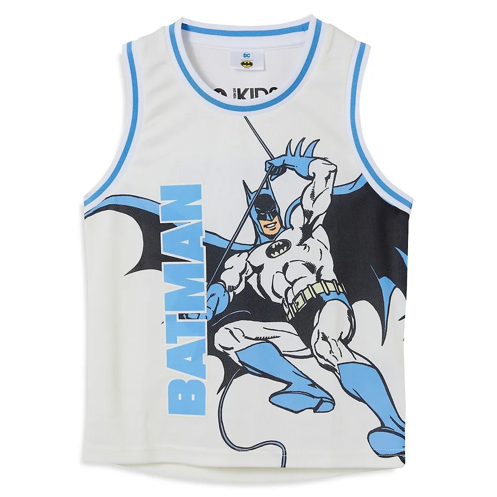 Little Boy's Batman Licensed Basketball Tank Top