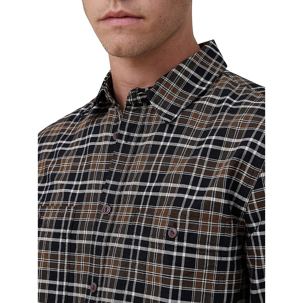 Brooklyn Contrast-Stitch Shirt