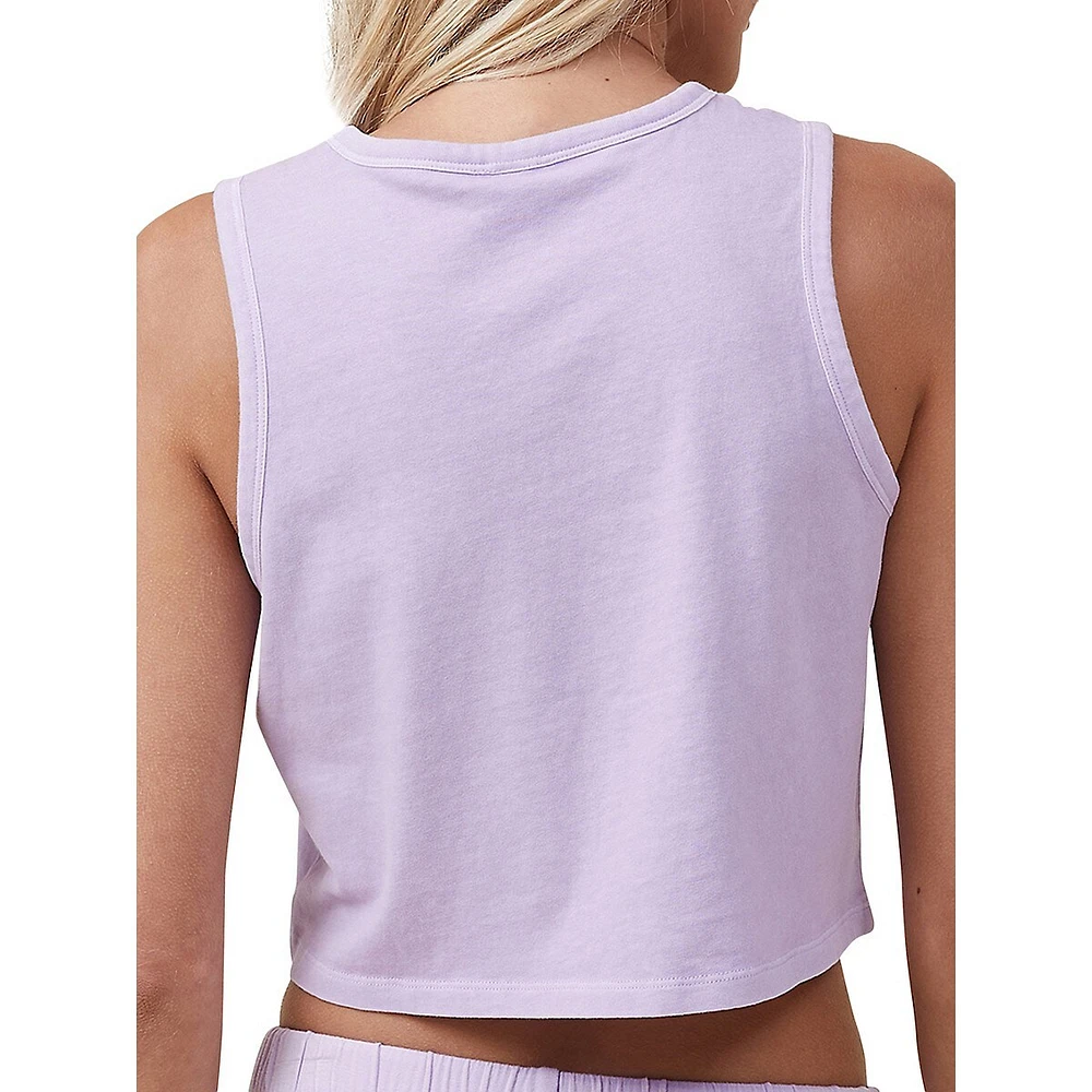 Camisole de nuit et détente courte en jersey