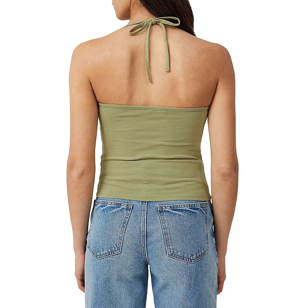 Lola Ruched Front Halter Top