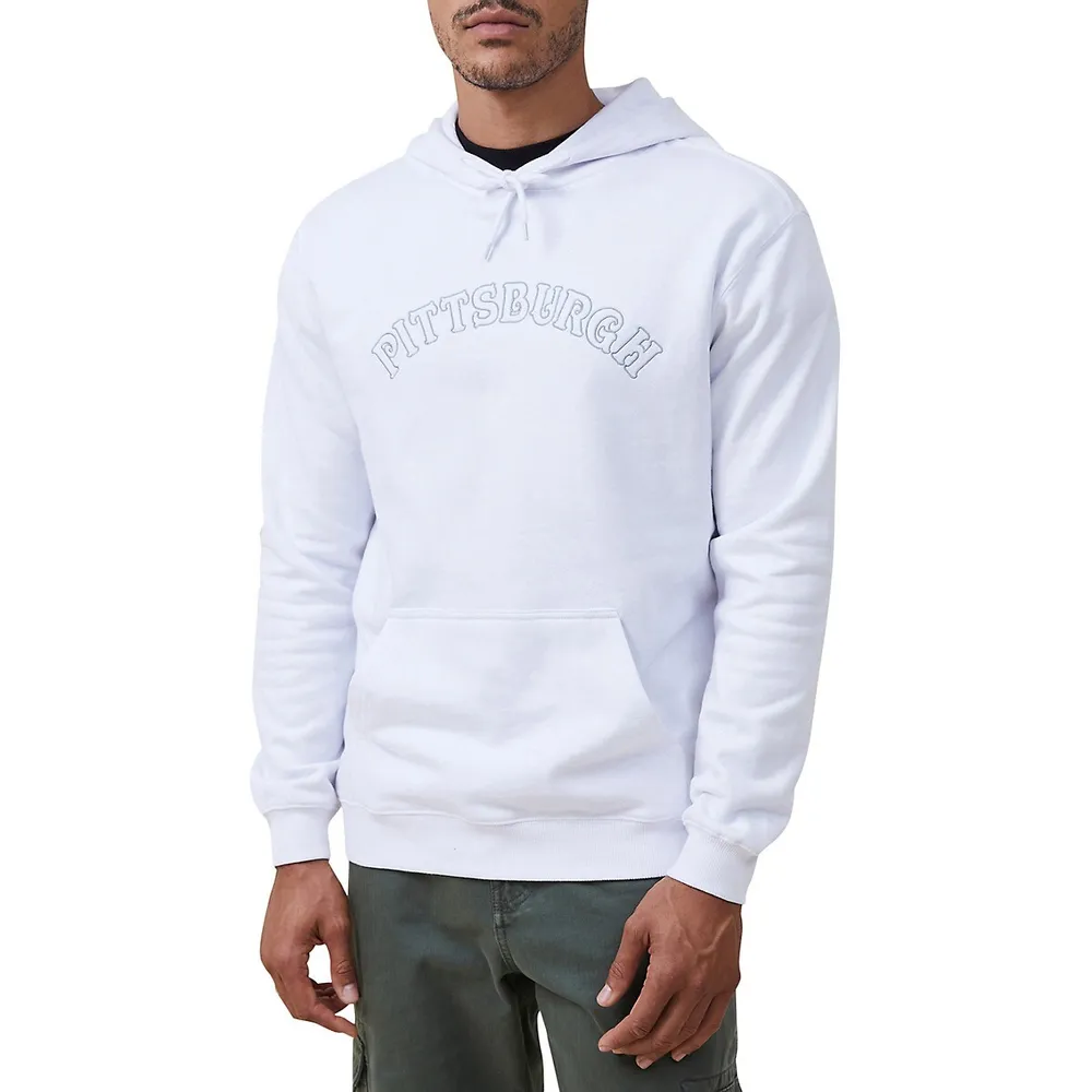 Graphic Fleece Pullover Hoodie