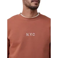 Graphic Crewneck Fleece Sweatshirt