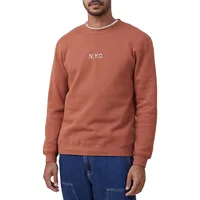 Graphic Crewneck Fleece Sweatshirt