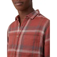 Boston Check Waffle Long-Sleeve Shirt