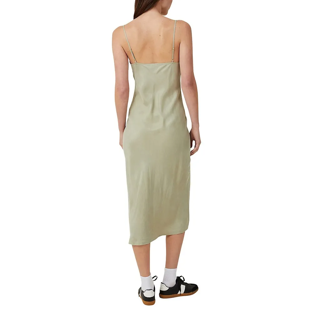 Cleo Cupro-Viscose Midi Slip Dress