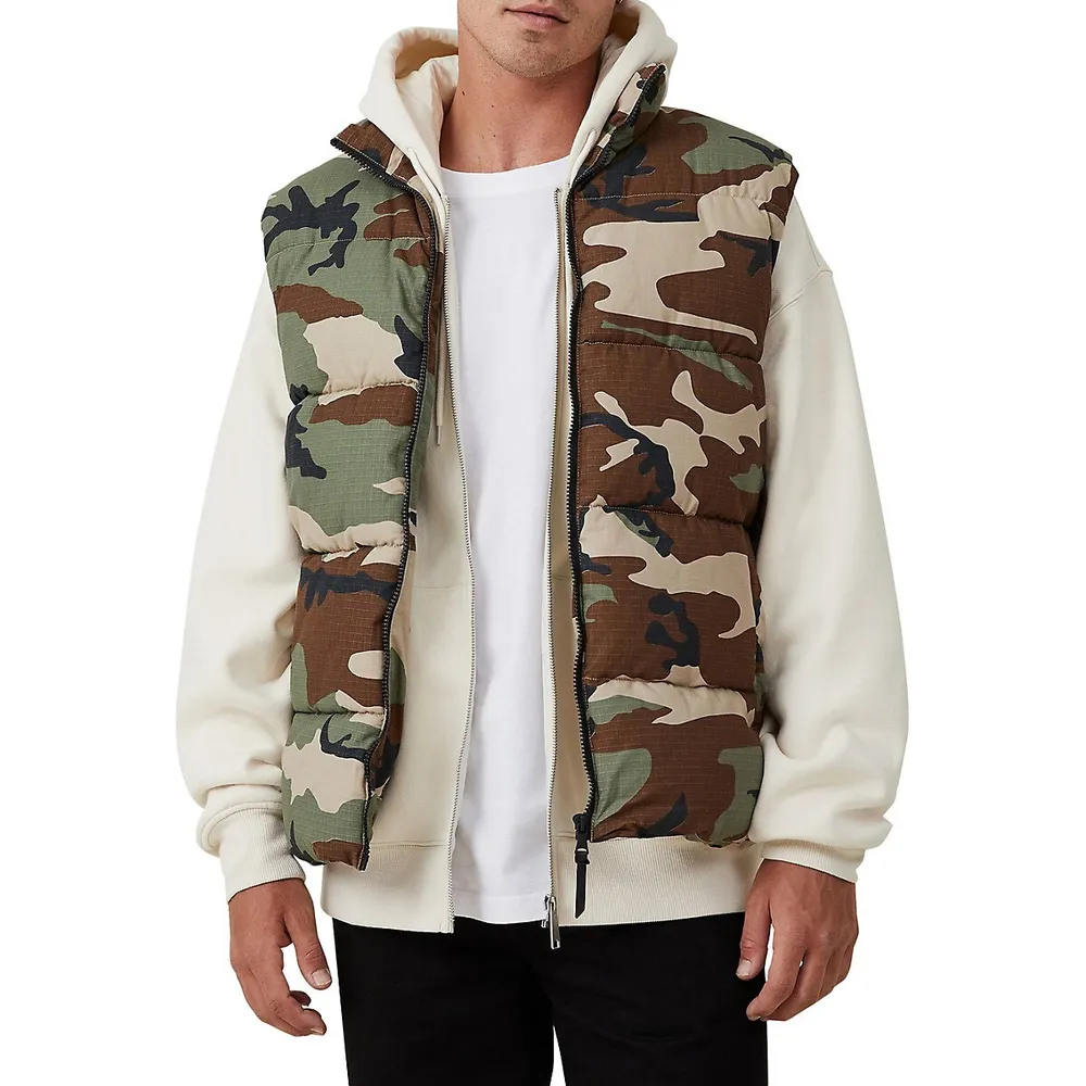 Camo Puffer Vest