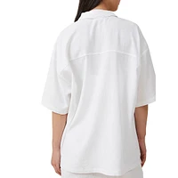 Haven Linen-Blend Short-Sleeve Shirt