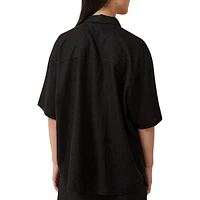 Haven Linen-Blend Short-Sleeve Shirt