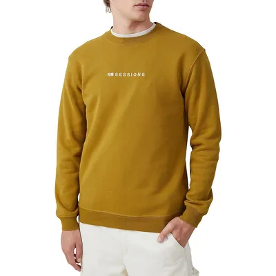 Graphic Crewneck Fleece Sweatshirt