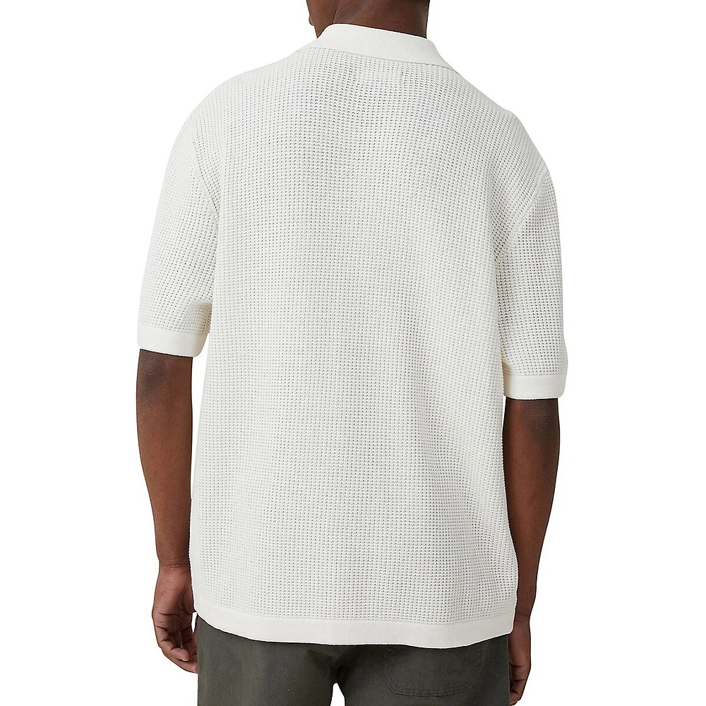 Pablo Short-Sleeve Textured Knit Shirt
