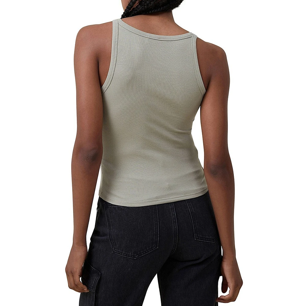 Staple Rib Scoopneck Tank Top