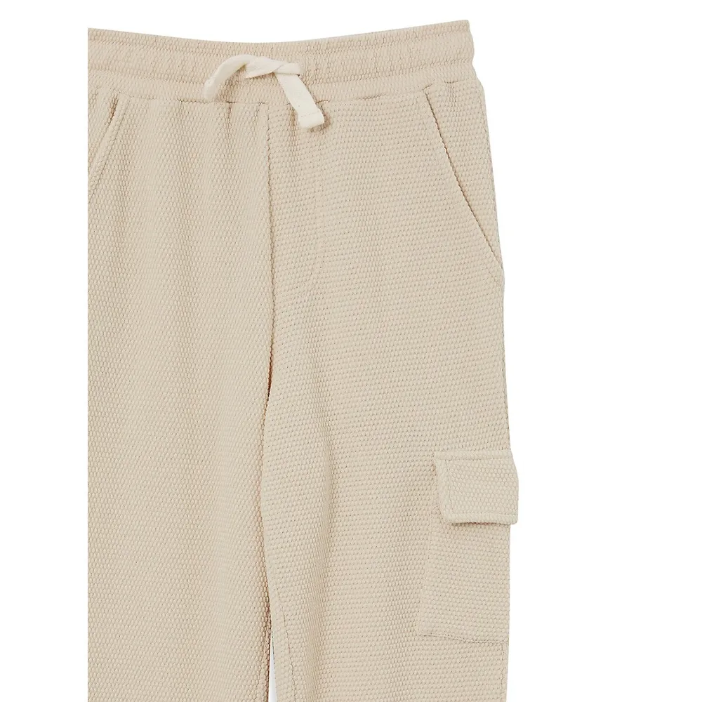 Little Boy's Fleece Worker Trackpants