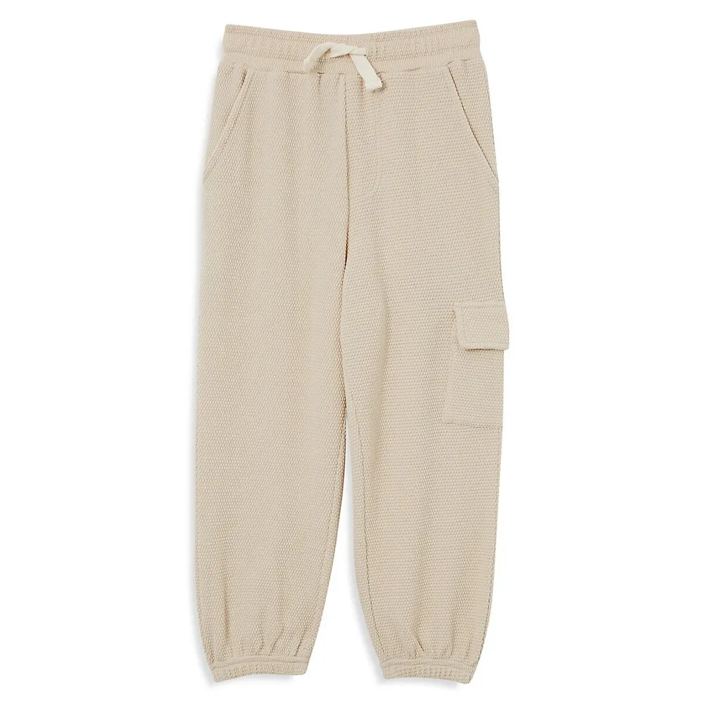 Little Boy's Fleece Worker Trackpants