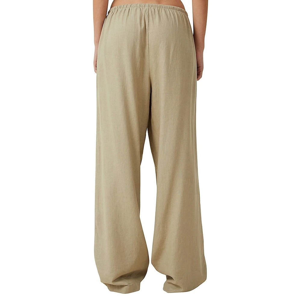 Pantalon large à cordon de serrage Haven