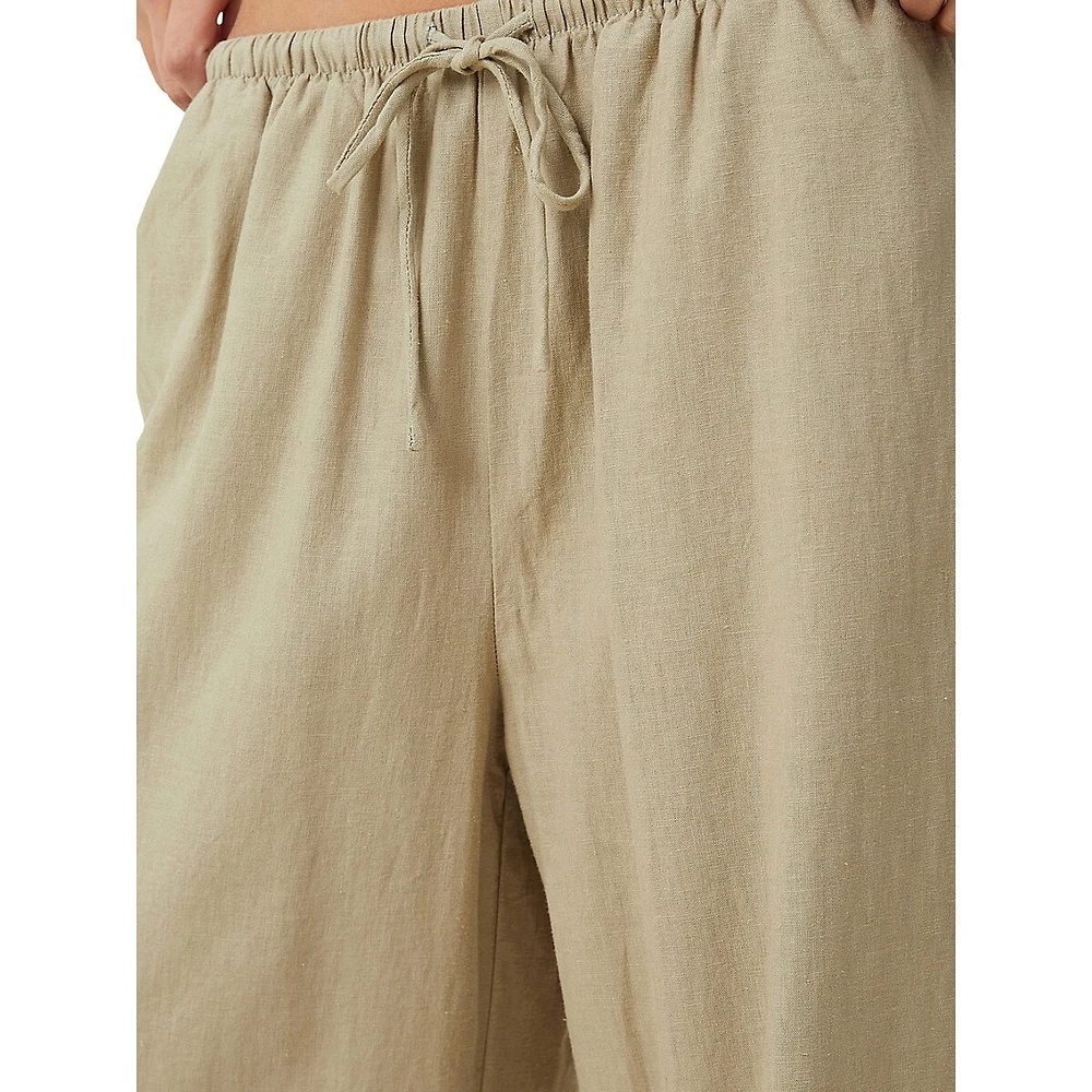 Pantalon large à cordon de serrage Haven