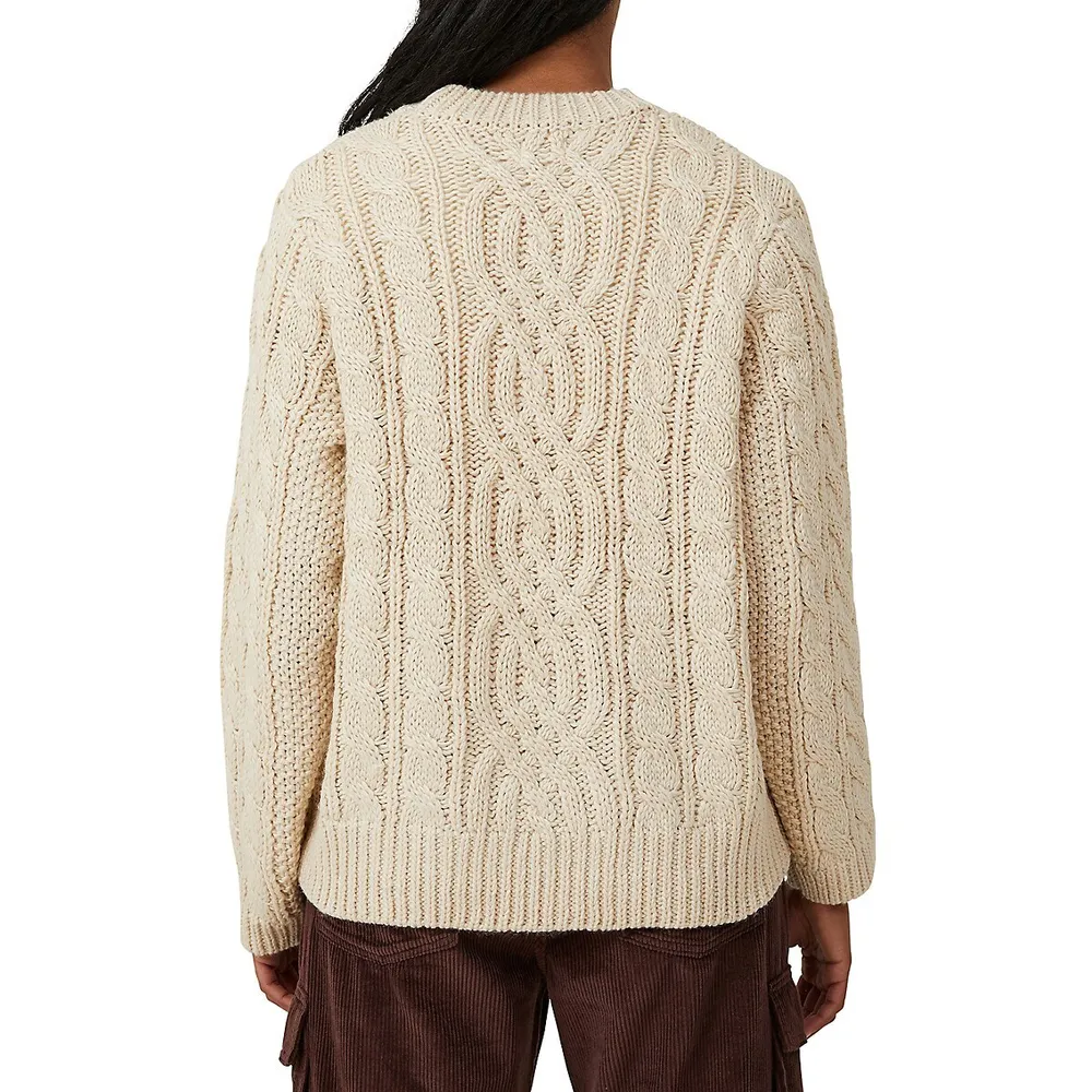 Heritage Oversized Cable-Knit Sweater