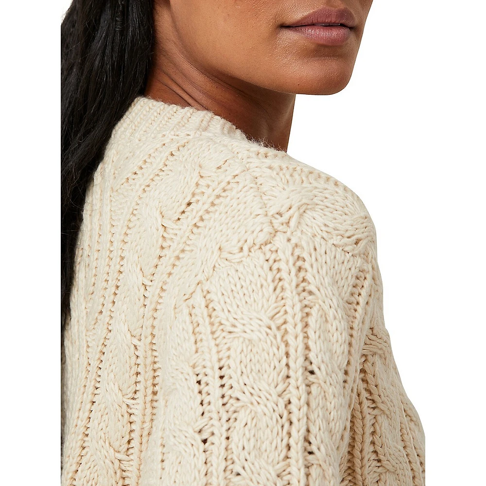 Heritage Oversized Cable-Knit Sweater