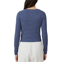Willa Waffle Long-Sleeve Top