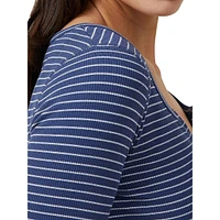 Willa Waffle Long-Sleeve Top