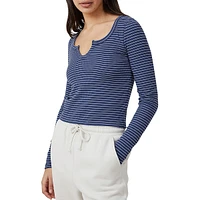 Willa Waffle Long-Sleeve Top