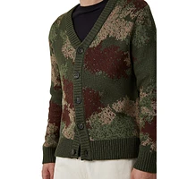 Camo Grandpa Knit Cardigan