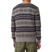 Woodland Knit Fair Isle Crewneck Sweater