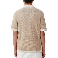 Pablo Two-Tone Knit Short-Sleeve Shirt