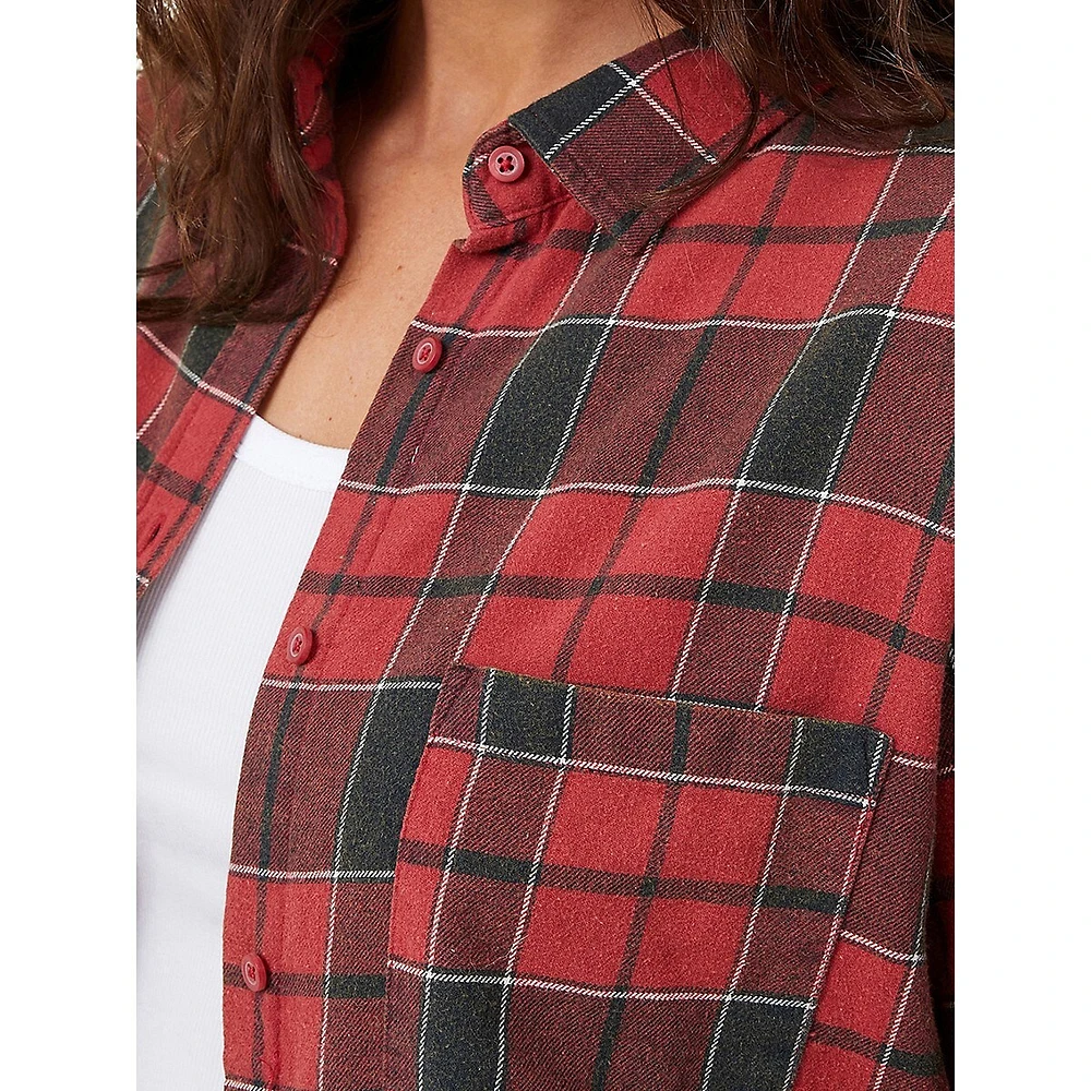 Flannel Check Boyfriend Shirt