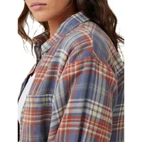 Flannel Check Boyfriend Shirt