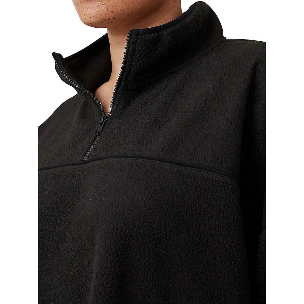 Teddy Fleece Quarter-Zip Pullover