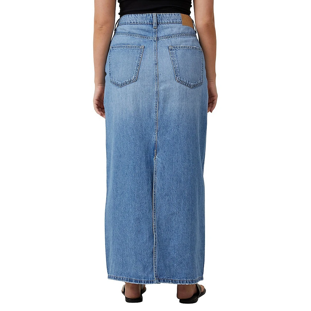 Blake Denim Maxi Skirt