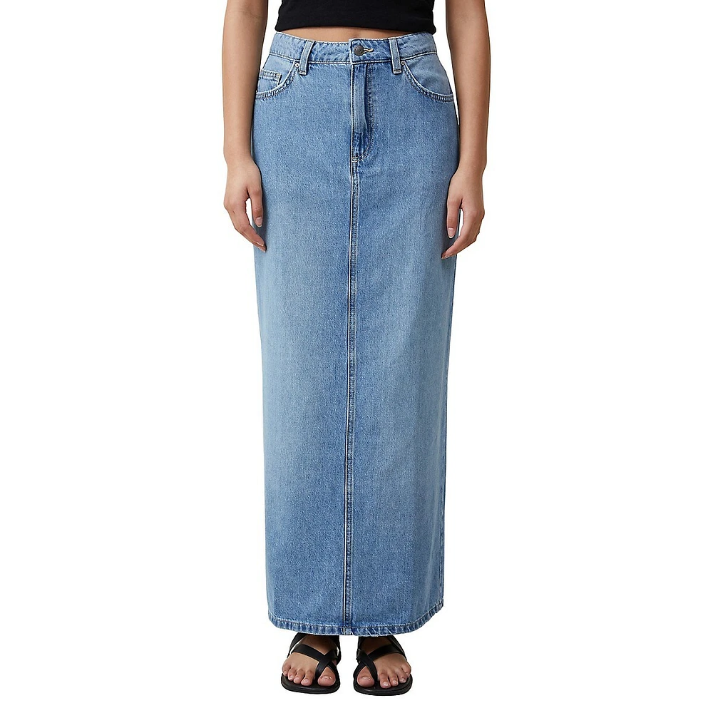 Blake Denim Maxi Skirt