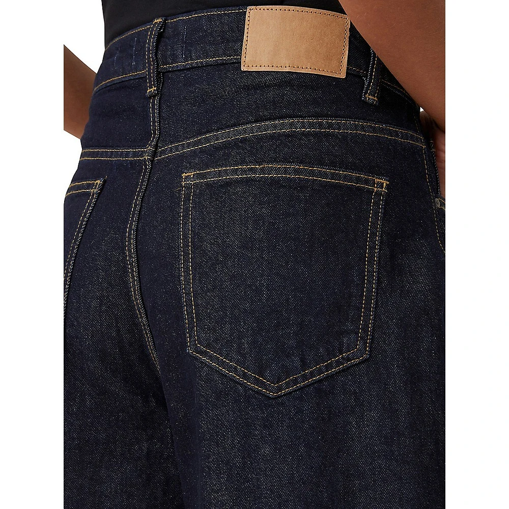 Jean décontracté à jambes larges