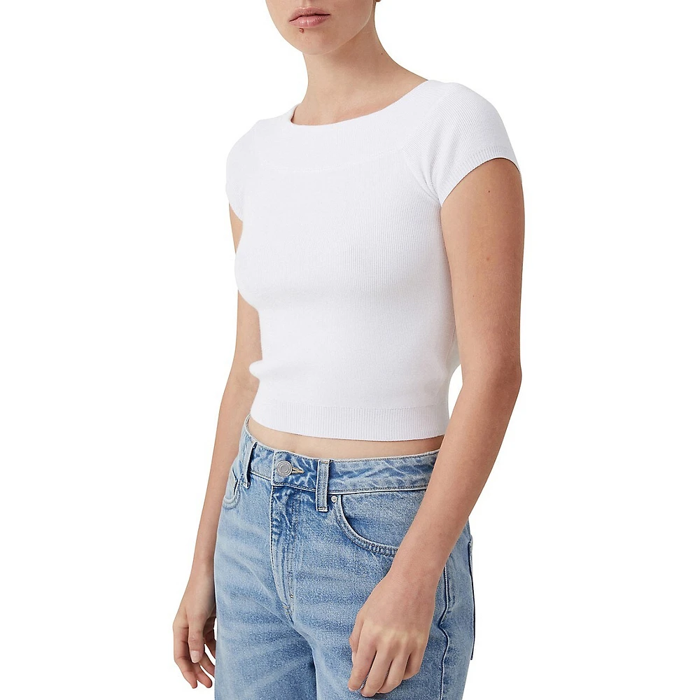 Rib-Knit Crop Top