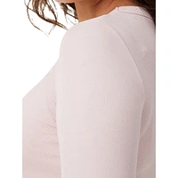 Long-Sleeve Ribbed Top