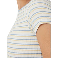 Stretch-Organic Cotton Striped T-Shirt
