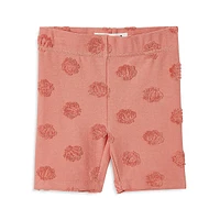 Little Girl's Hailey Raised-Detail Bike Shorts