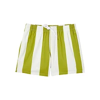 Striped Stretch Swim Shorts