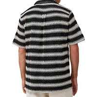 Cabana Lace-Stripe Camp Shirt