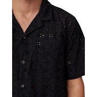 Capri Eyelet Camp Shirt