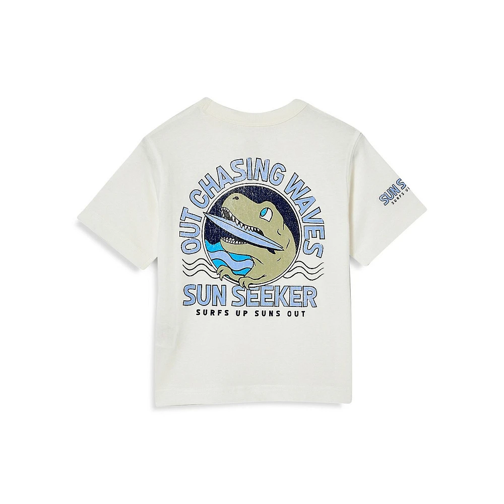 Little Boy's Jonny - Out Chasing Waves Graphic T-Shirt