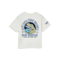 Little Boy's Jonny - Out Chasing Waves Graphic T-Shirt