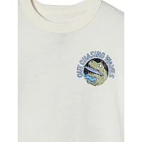 Little Boy's Jonny - Out Chasing Waves Graphic T-Shirt