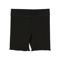 Girl's Hailey Lettuce-Edge Bike Shorts