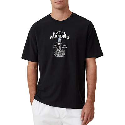 Hotel Paradiso Premium Loose-Fit Graphic T-Shirt